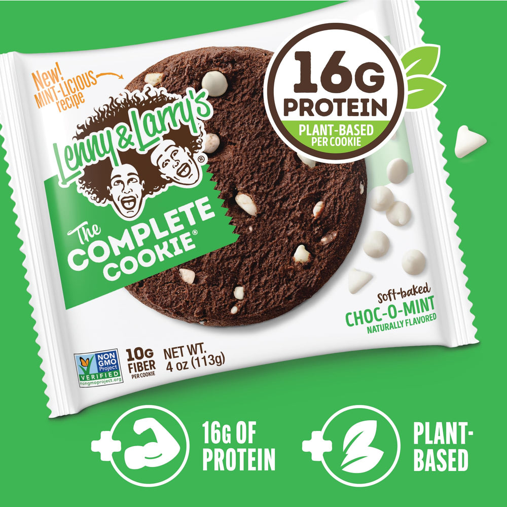 Lenny and Larry's cookie provides 16g plant protein per cookie.