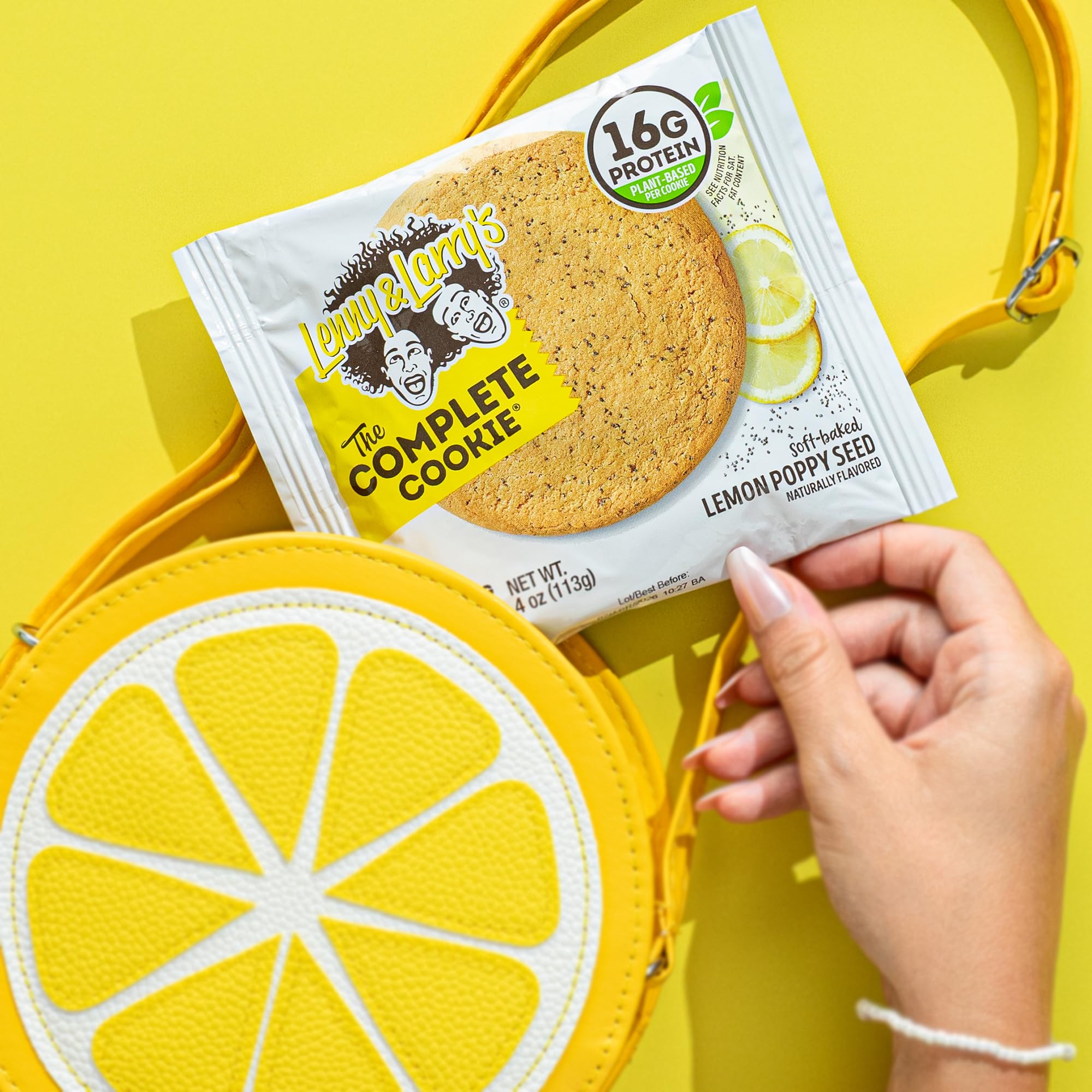 Lenny & Larry's 12-pack display promotes quick, on-the-go snacking