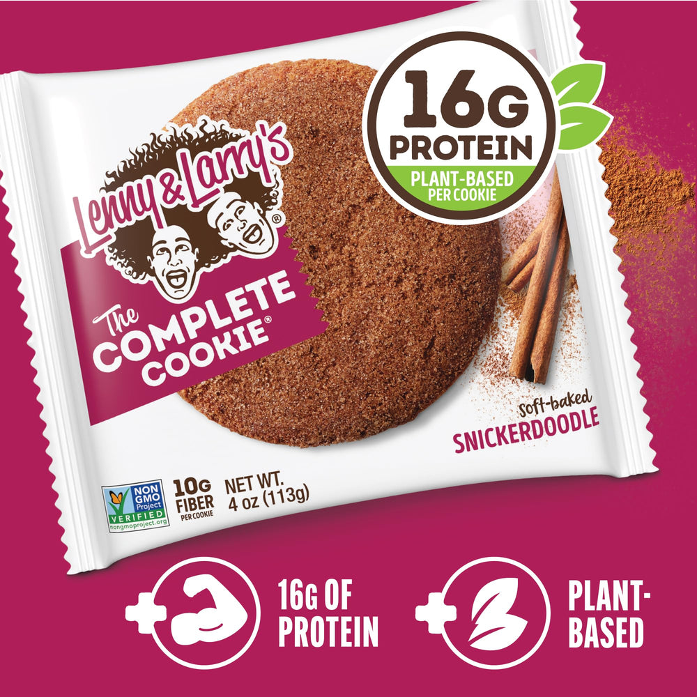 Certified vegan label on Lenny & Larry's cookie