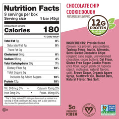 Lenny & Larry's Cookie-fied Bar box with 9 bars – convenient gluten-free vegan protein.