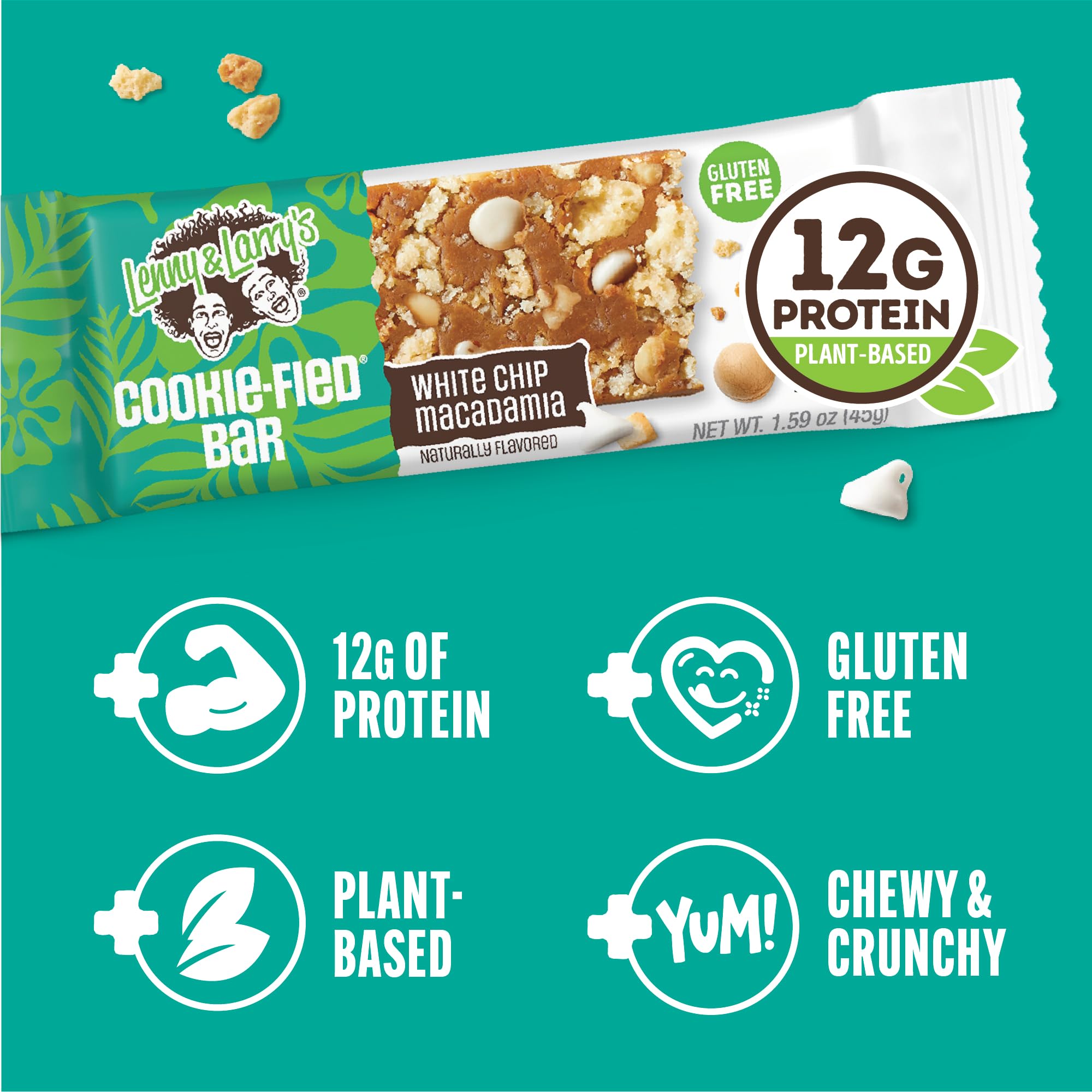 Packaging showing vegan and Non-GMO status of the Cookie-fied Bar
