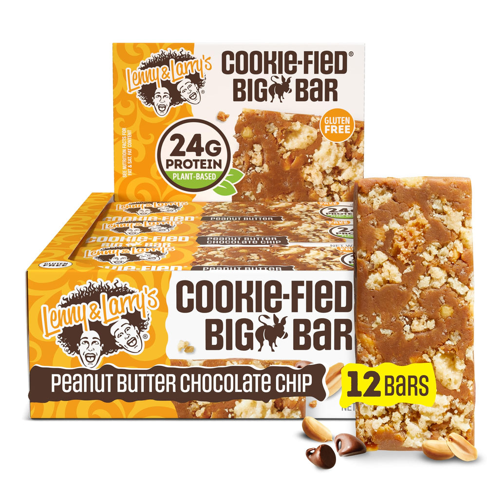 Lenny and Larry's Cookie-fied Big Bar box offers a gluten-free vegan protein snack for on-the-go.