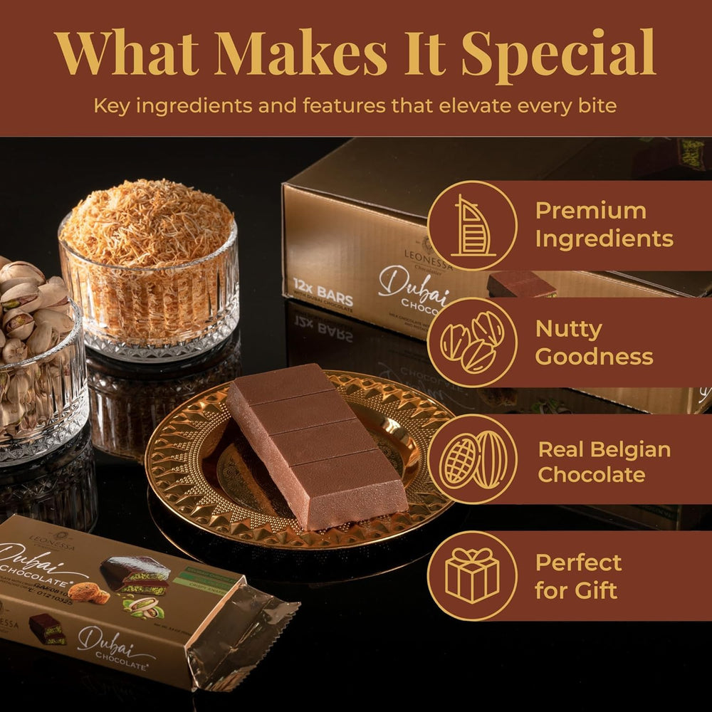 Leonessa Dubai freshness-guaranteed-pack communicates peak flavor and secure shelf life.
