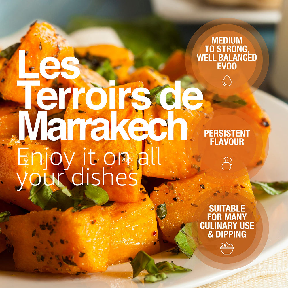 Les Terroirs De Marrakech olive grove Morocco depicts orchard origin and sustainable farming.
