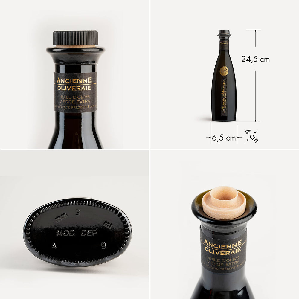 Les Terroirs De Marrakech polyphenol rich olive oil conveys depth and vibrant aroma.