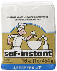 LeSaffre Saf-Instant Gold 1lb packaging keeps yeast fresh for quick bread prep