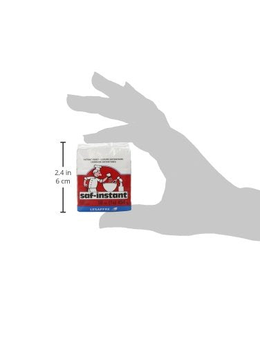 LeSaffre Saf-Instant yeast red in kitchen setup supports pizza and bread making.