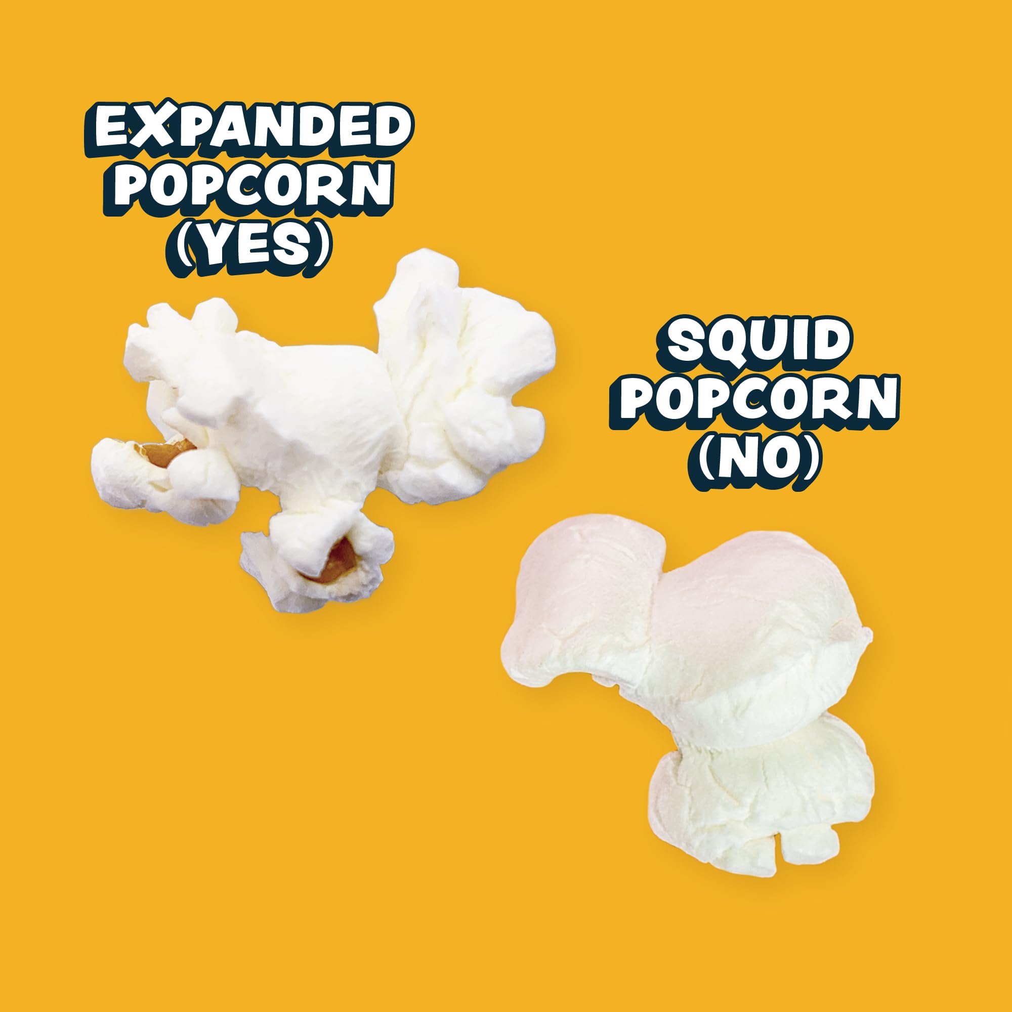 Lesserevil Himalayan Gold popcorn kernels show organic origins.