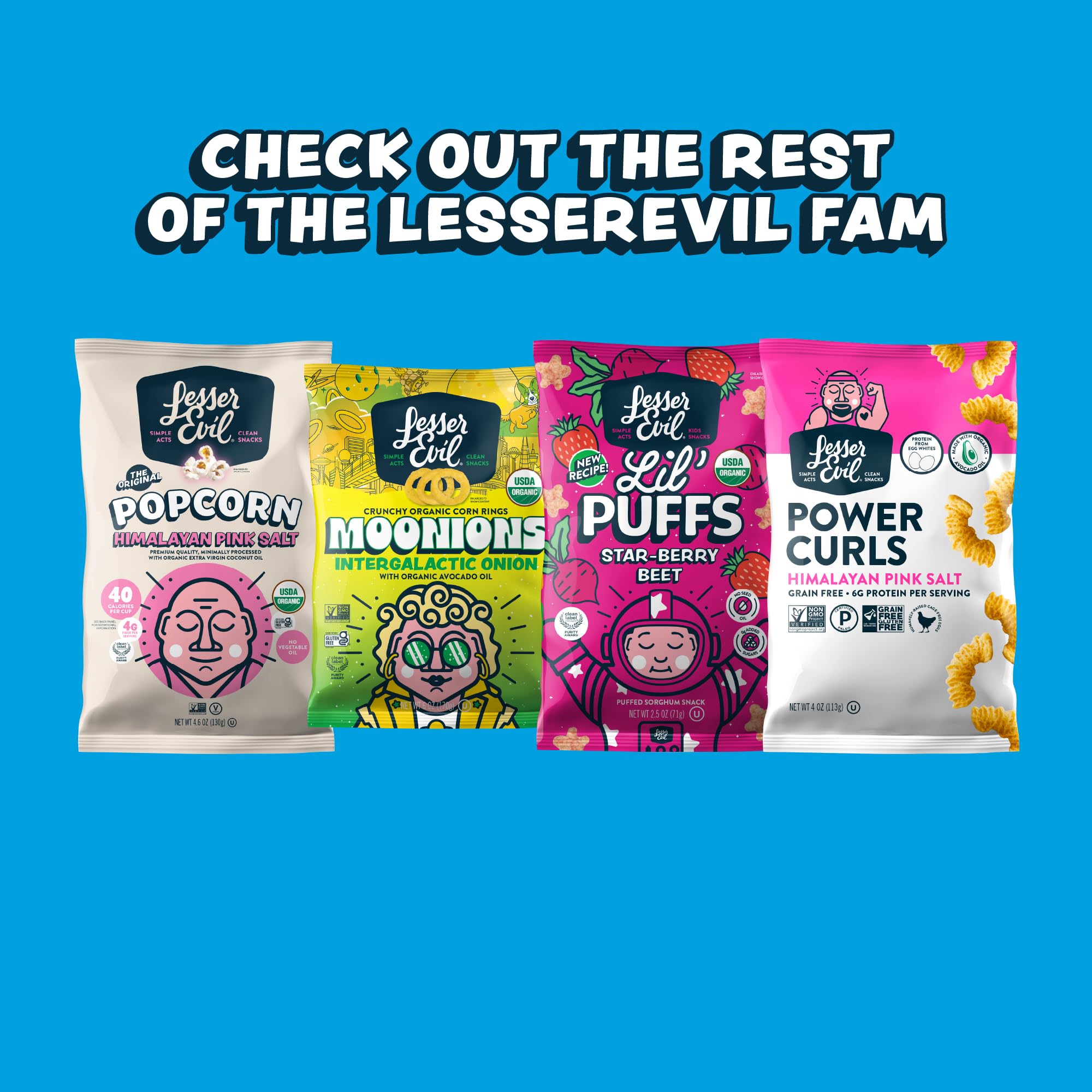 Vegan ranch seasoning flavor on LesserEvil Space Balls.