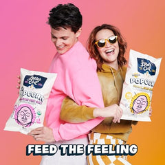 Lesserevil White Cheddar bag delivers tangy cheddar flavor in a crisp bite