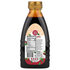 Close-up of Let’s Date date syrup bottle highlighting pure sweetness for desserts