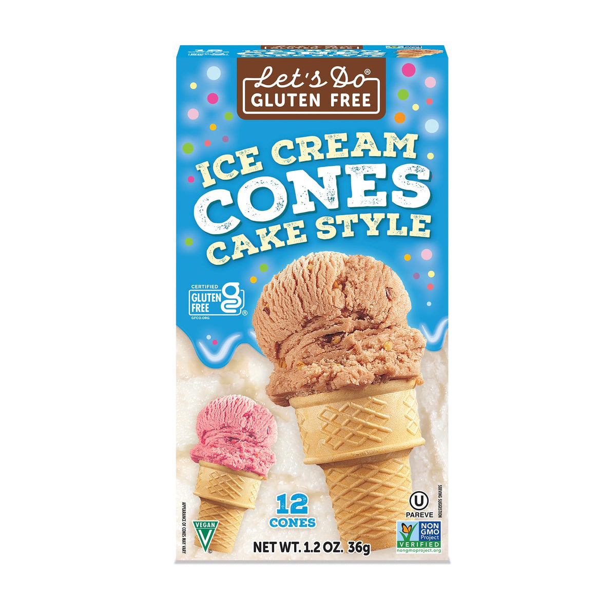 Let's Do Gluten Free ice cream cones deliver a crisp cone for every dessert.