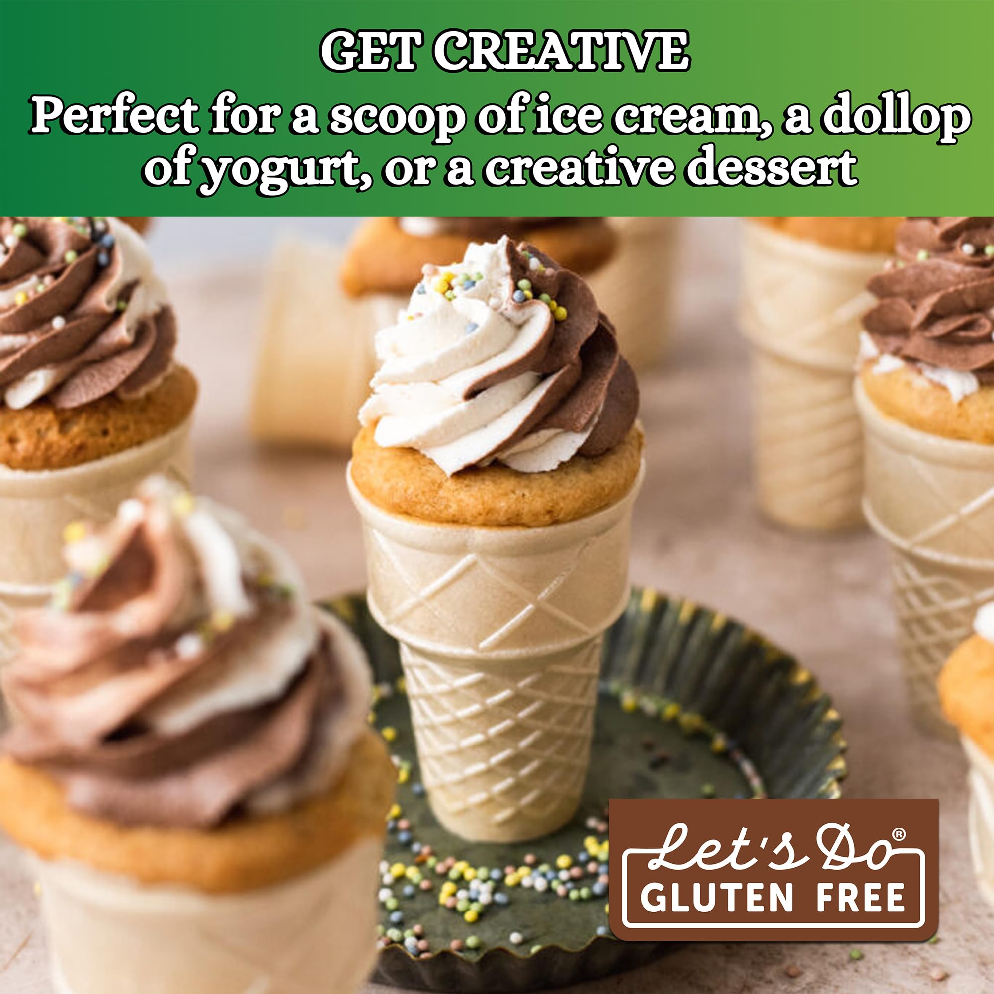 Non-GMO verified Let's Do cones align with clean ingredient choices.