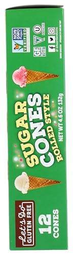 Let's Do Gluten Free Sugar Cones Rolled Style made in the United States for quality.