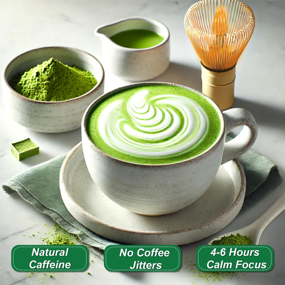 LetStay Dessert-friendly matcha powder enhances smoothies and baked treats.