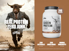 Levels Chocolate Casein shaker ready for quick, smooth post-workout mixing.