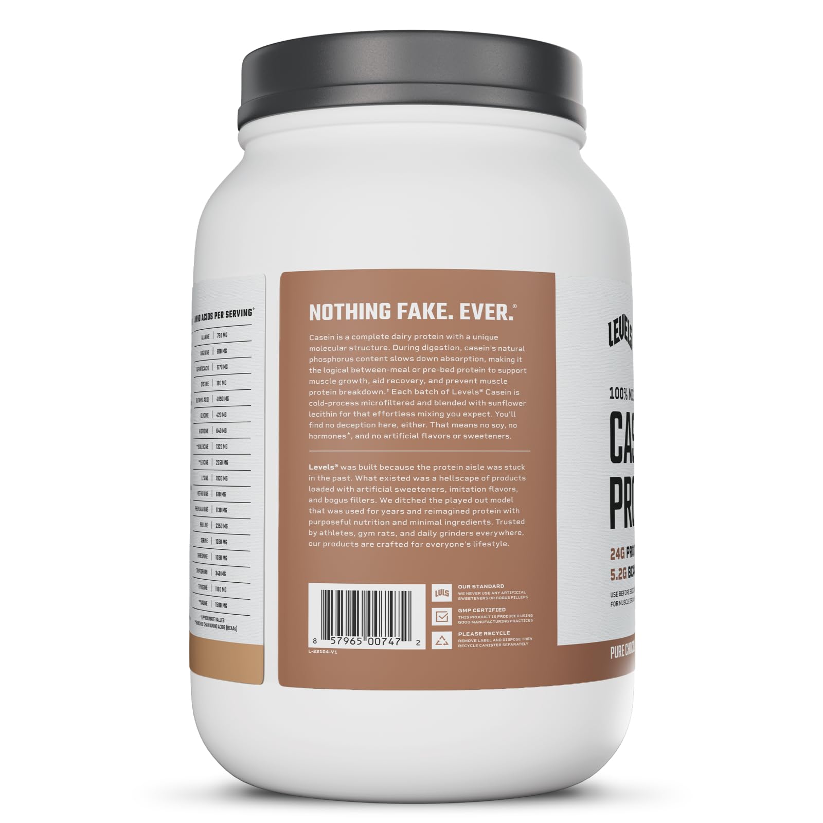 Levels Sunflower lecithin blend supports effortless mixing and smooth texture.