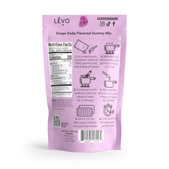 LEVO Gummy Mix grape soda molded gummies display finished treats ready to chill