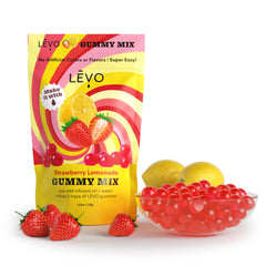 LĒVO Gummy Mix Strawberry Lemonade bag – vibrant flavor for customizable homemade gummies