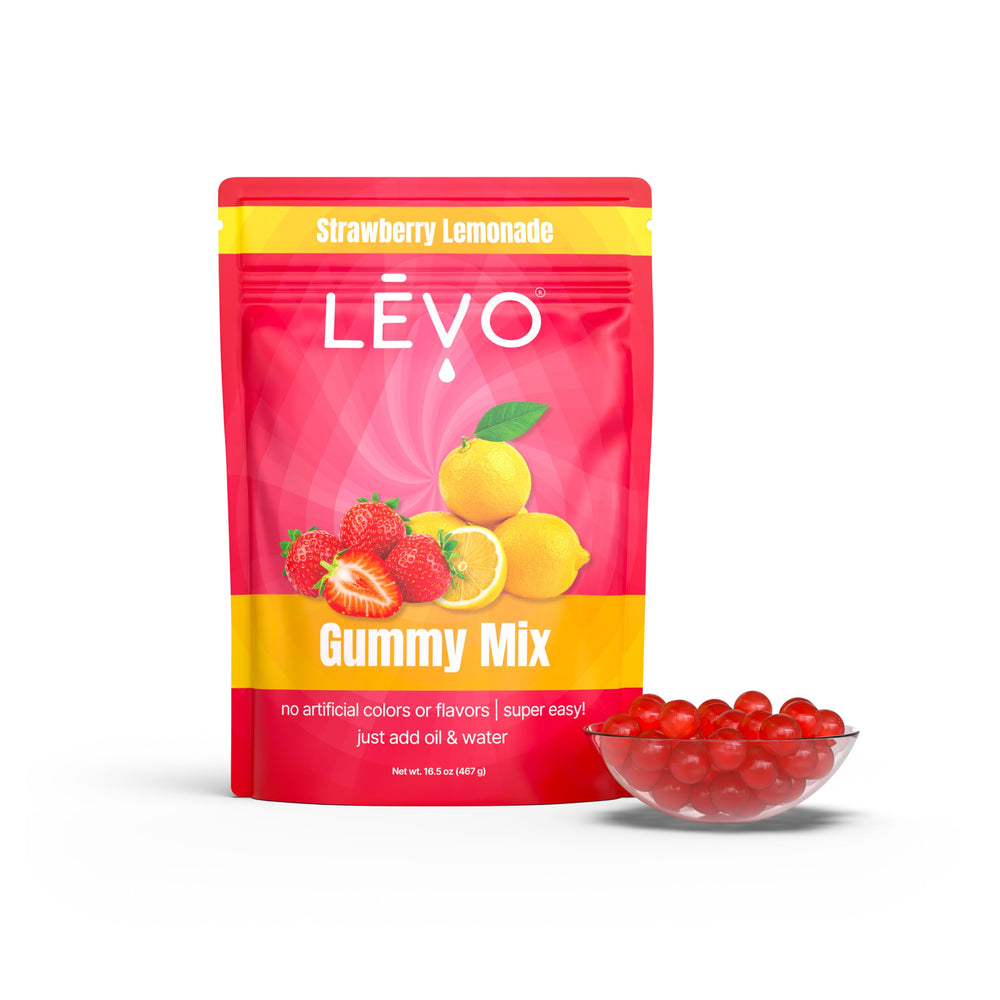 LĒVO Strawberry Lemonade bag front view showing product branding and bulk size