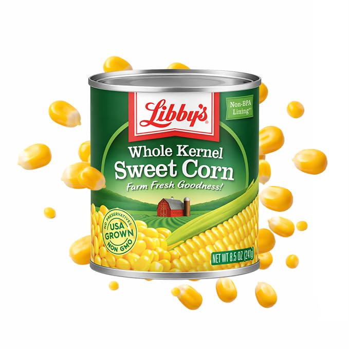 Libby’s bright golden yellow corn highlights farm-fresh quality for easy weeknight dinners.