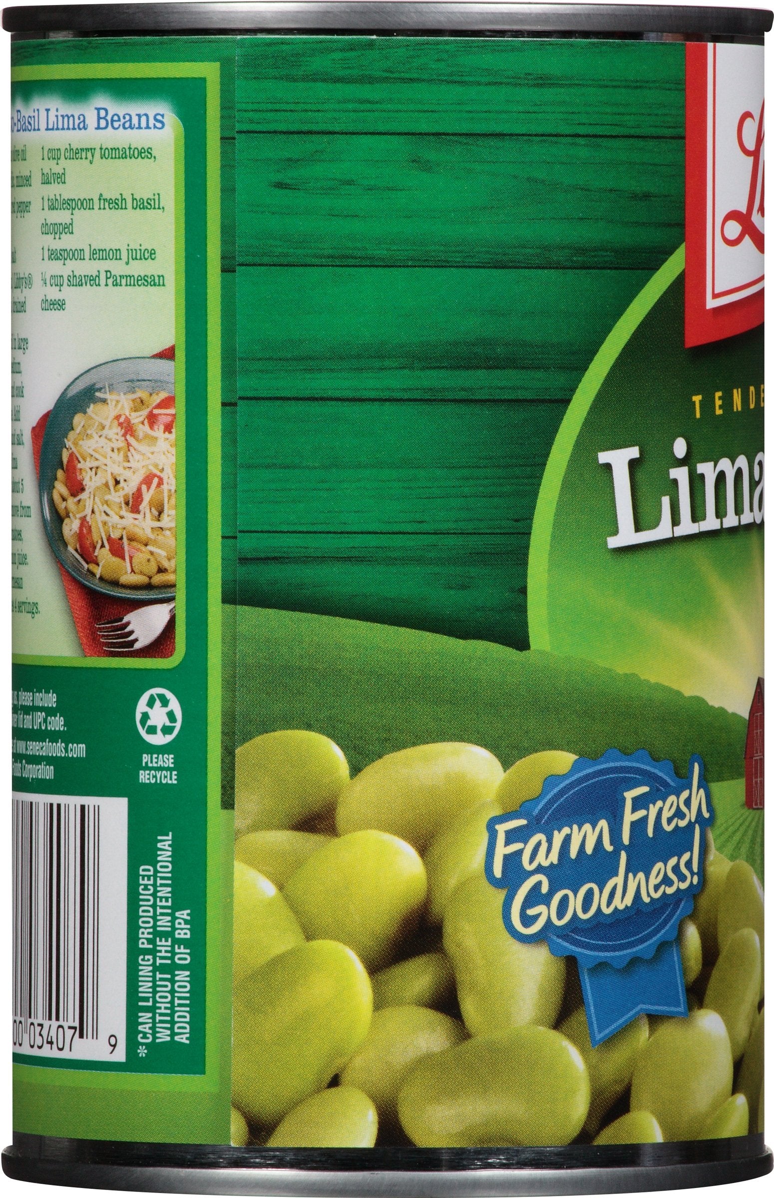 libby's lima beans tossed in salad, adds protein and texture