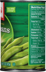 libby's open can with lima beans visible, ready-to-use convenience