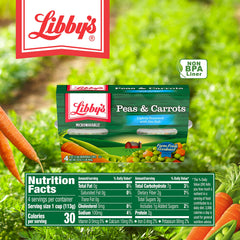 Libby's peas served on plate adding a convenient vegetable side