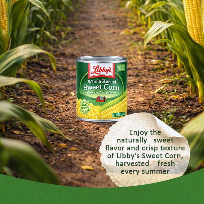 Libby’s ready-to-eat corn in a can supports fast, convenient meal prep.