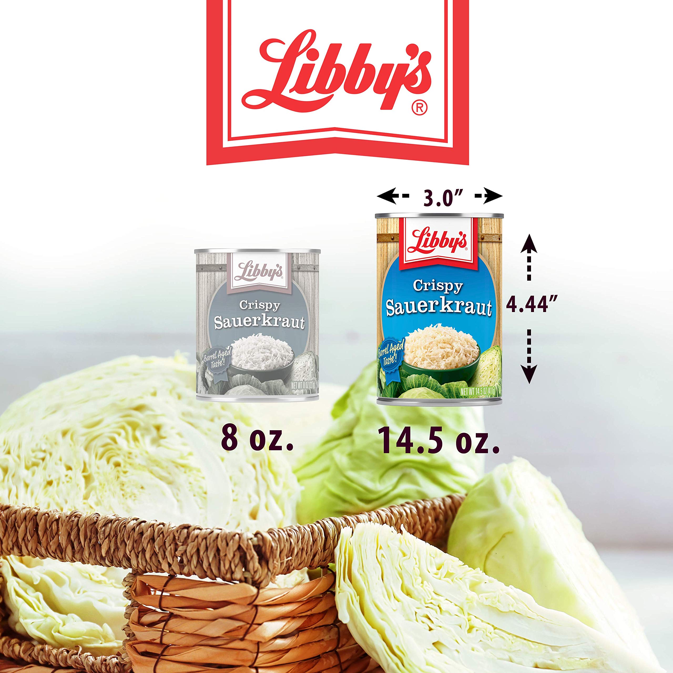 Libby's sauerkraut in salad bowl adding tangy crunch
