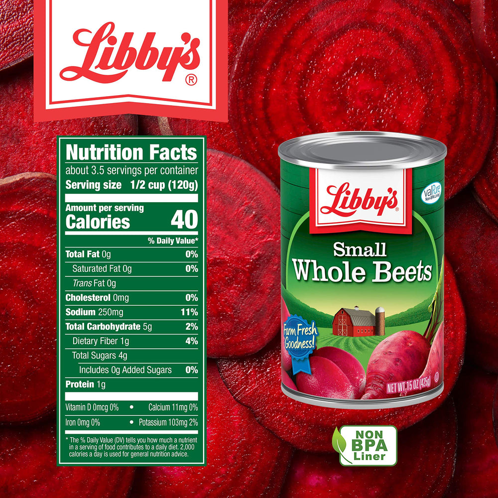 Libby's sliced beets in a bowl, easy-to-use for salads and sides