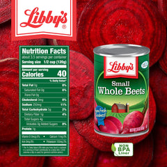 Libby's sliced beets in a bowl, easy-to-use for salads and sides