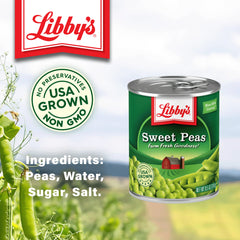 Libby's close-up of pea texture highlighting tender sweet bite