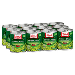 Libby's open can with bright peas showing fresh ready-to-eat use