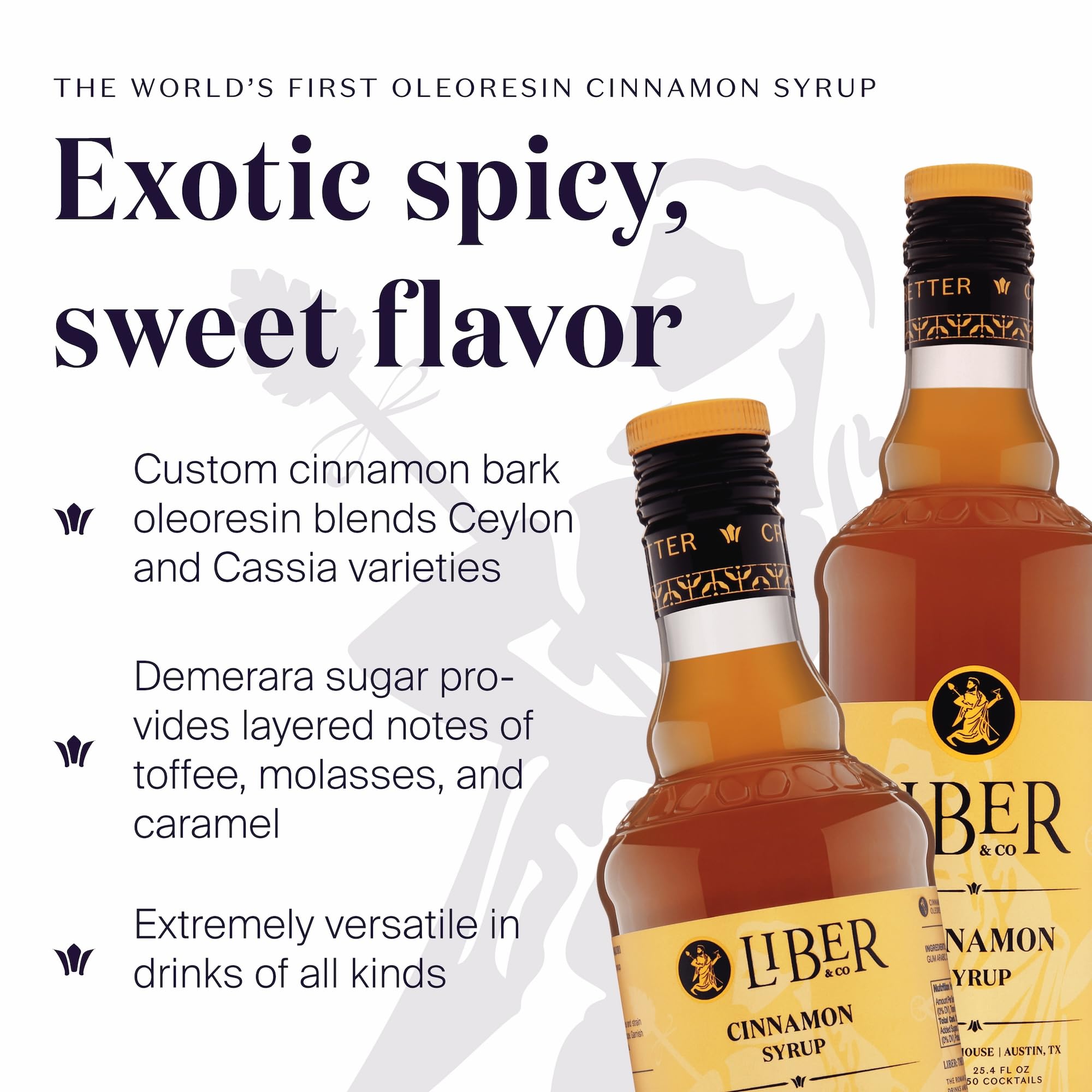 Pour-ready Liber & Co. syrup for cocktails and tiki drinks.