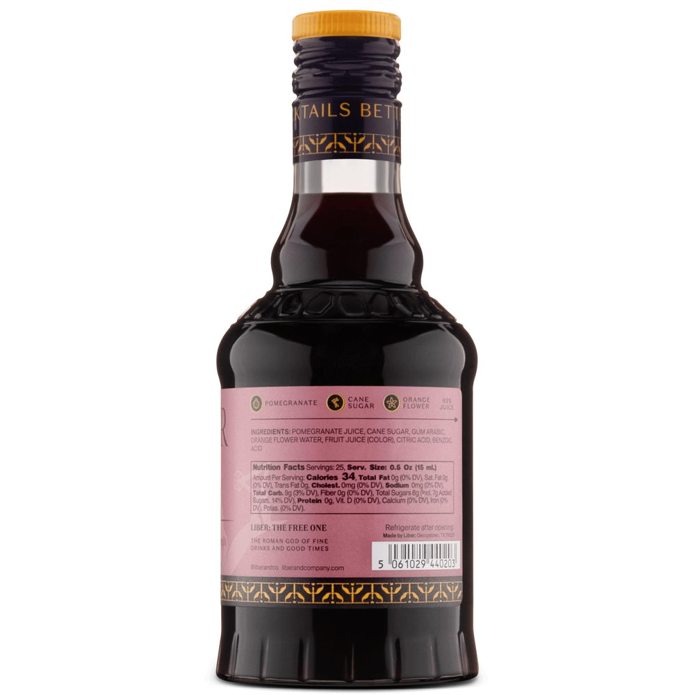 Liber & Co. Real Grenadine serving-mocktail idea, easy to customize cocktails.