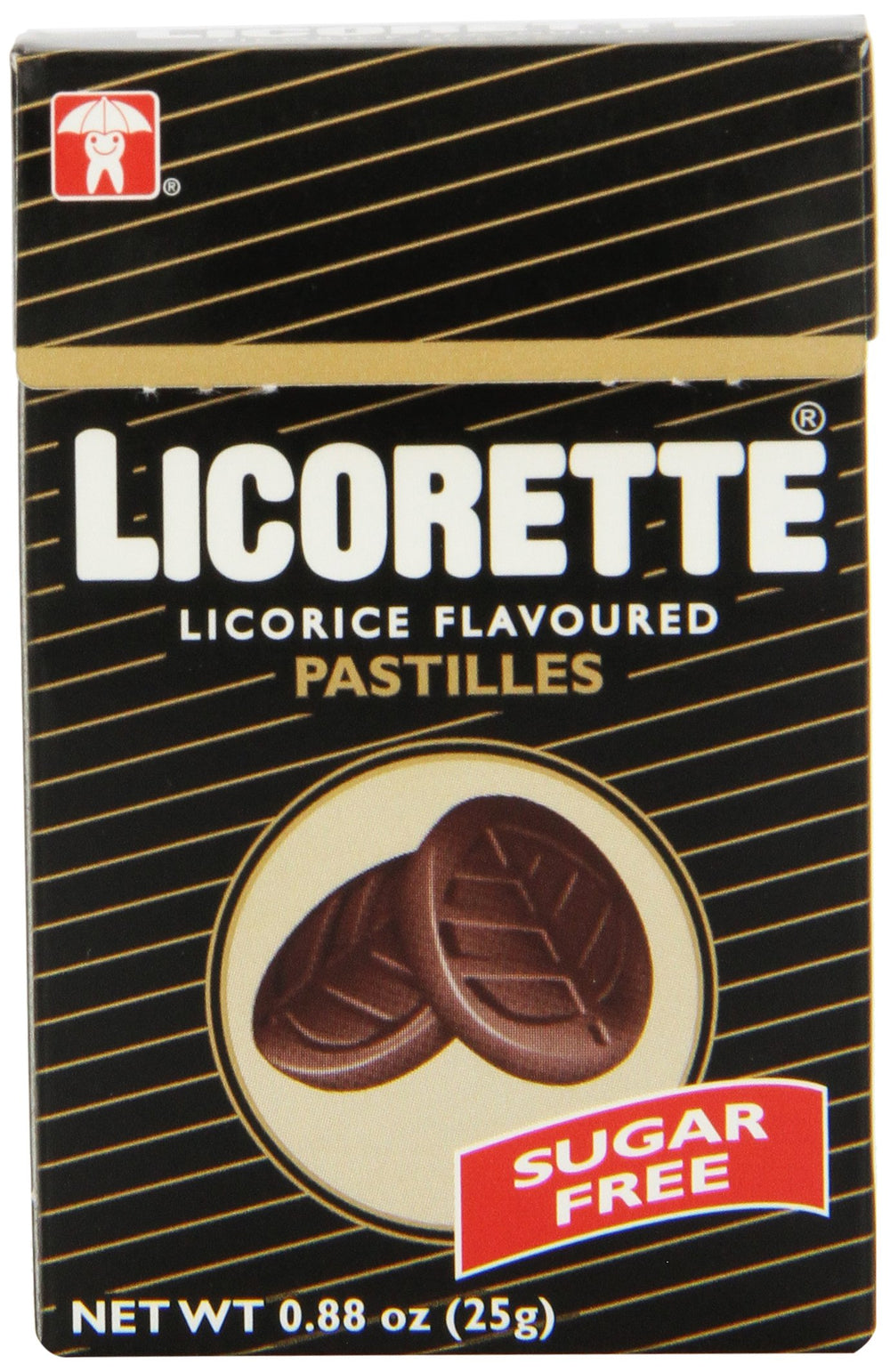 LICORETTE sugar-free hard candy twelve-box pack, ideal for on-the-go snacking.
