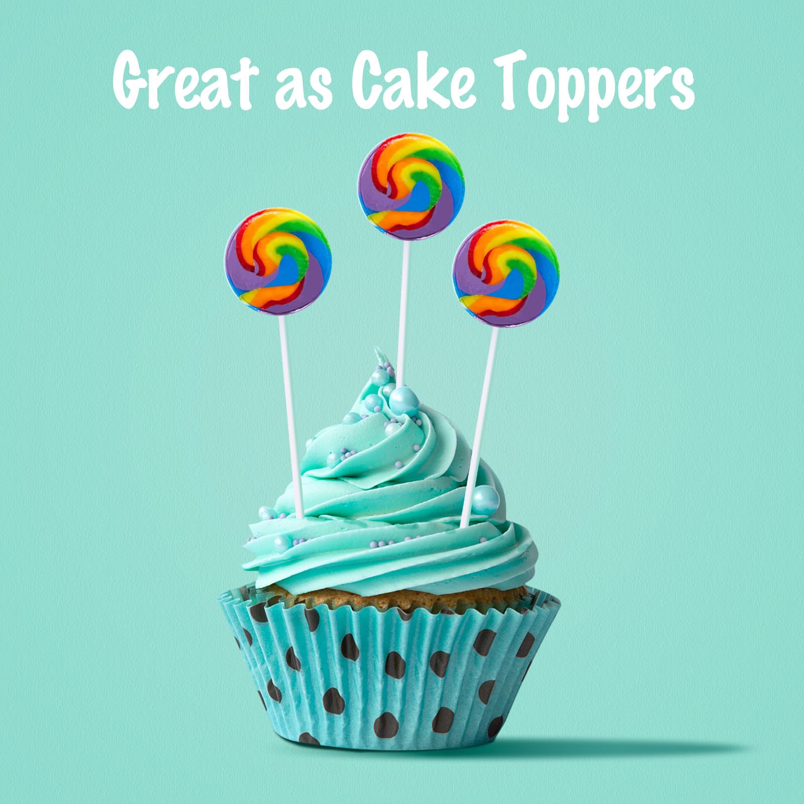 LIDATREE mixed fruit flavor lollipops with vibrant rainbow design.