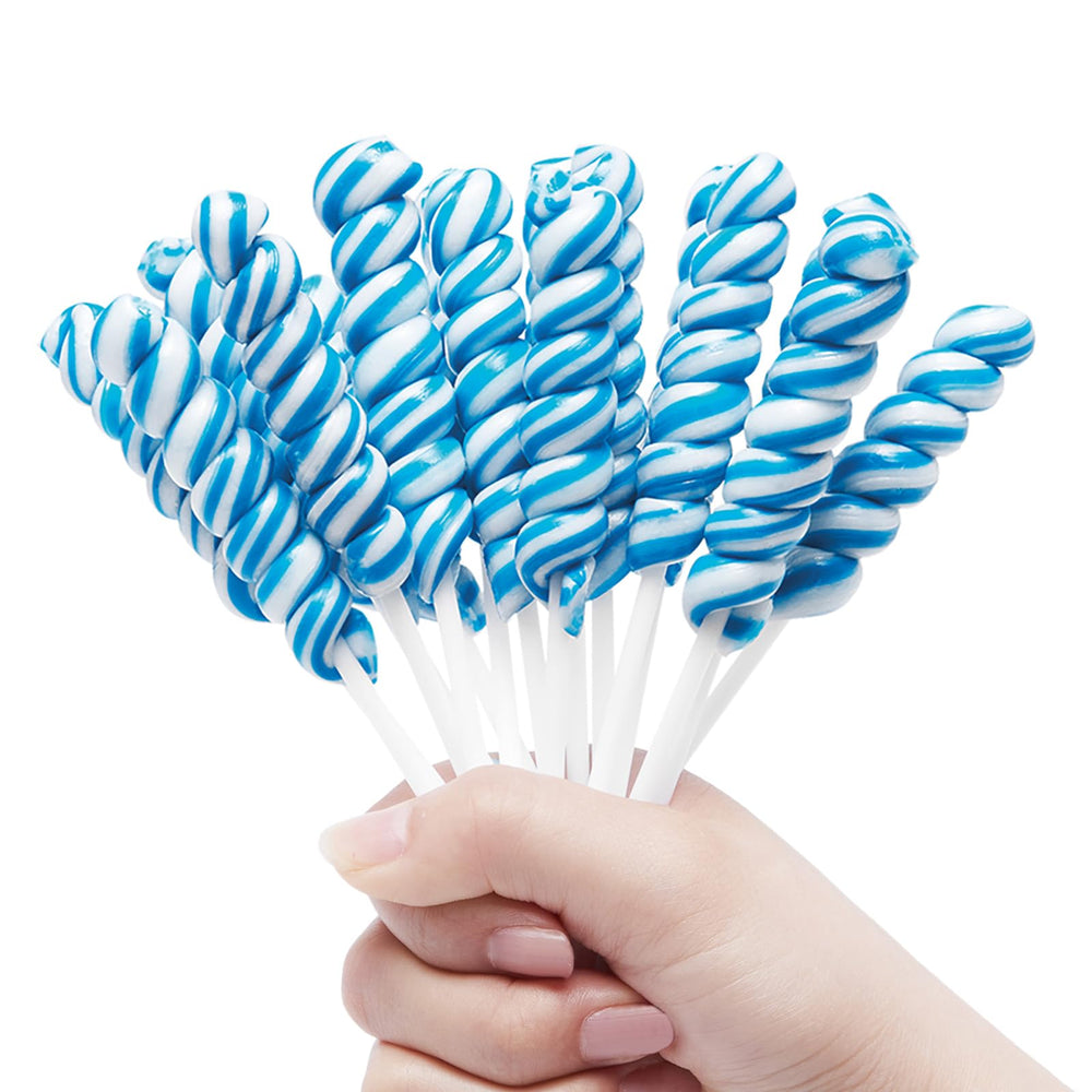 LIDATREE blue twist lollipops 30-pack for bulk party treats and sharing.