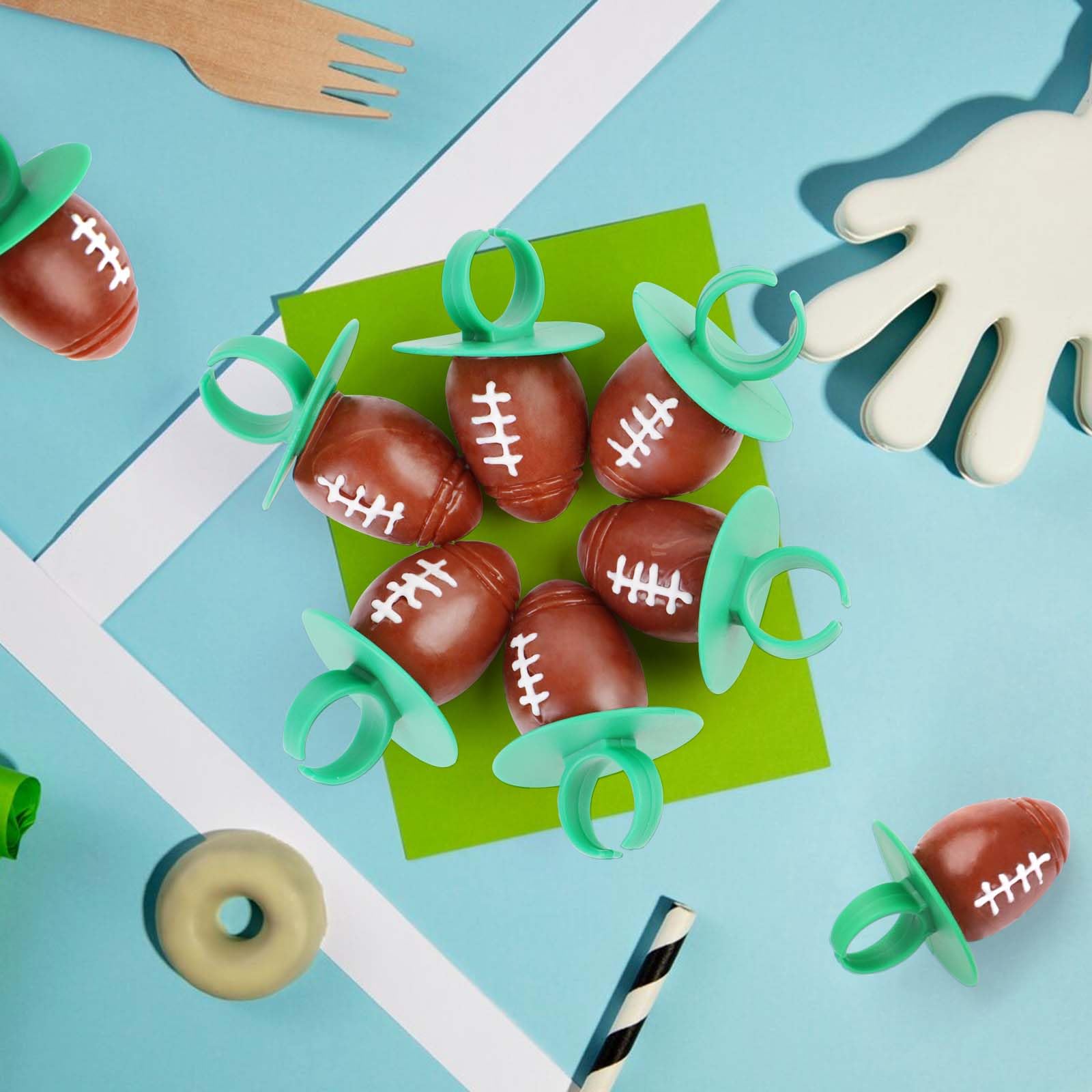 LIDATREE candy bags showcasing football lollipops for display