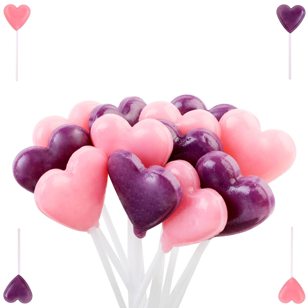 LIDATREE Heart Lollipops placed in a candy dish for sharing moments.