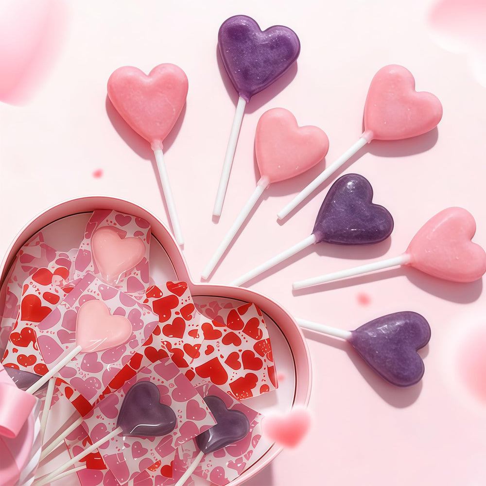LIDATREE Heart Lollipops are individually wrapped for freshness and easy gifting.
