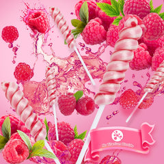 LIDATREE raspberry-flavor twists in bright pink for candy buffets.
