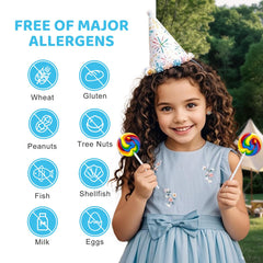LIDATREE multicolor swirl lollipop appeals to kids
