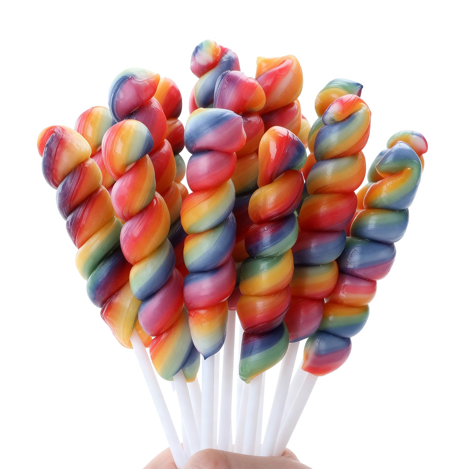 LIDATREE Twisty Lollipop rainbow wrap—colorful party decor and individually wrapped treats.