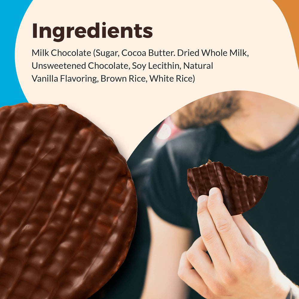 Lieber's kosher dairy-free rice cakes highlighted as gluten-free snack option.