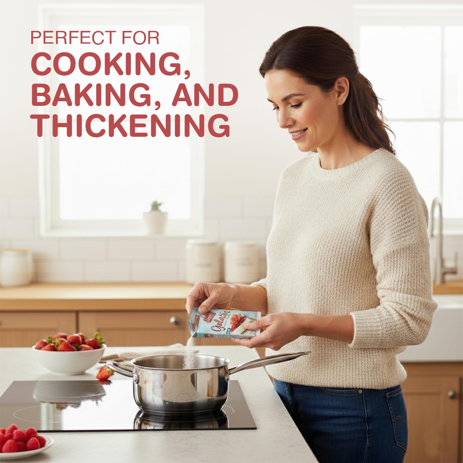 Lieber's on-the-go gelatin packets for cooking on the move