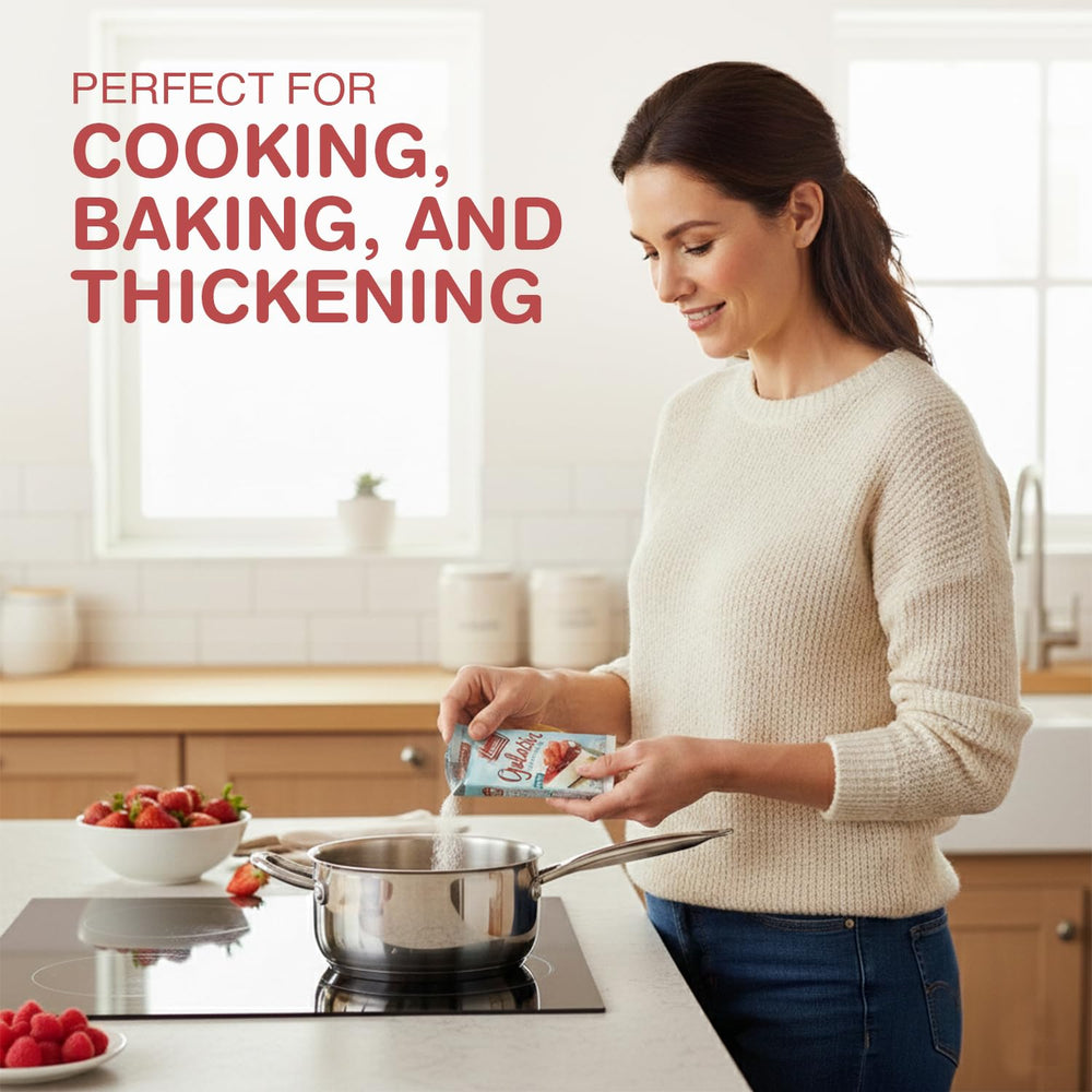 Lieber's on-the-go gelatin packets for cooking on the move