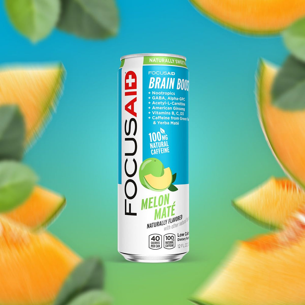 Closeup of LIFEAID FOCUSAID energy blend bottle