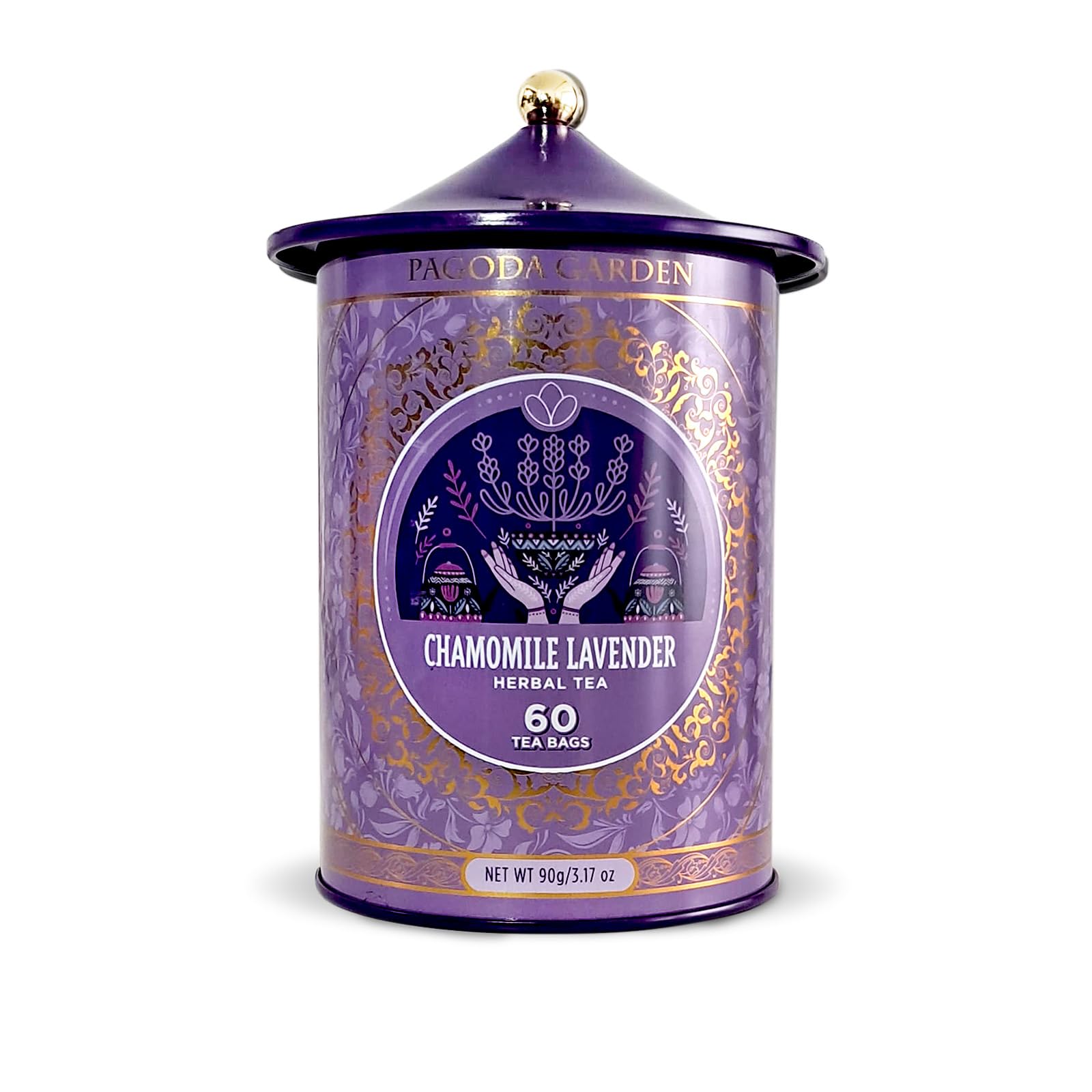 Life Plus Style Gourmet Pagoda Garden Tea cup steeped, calming floral aroma for relaxing evenings.